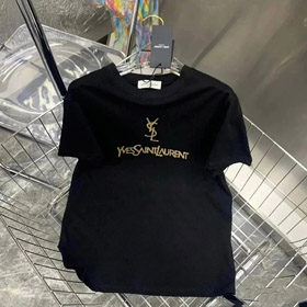Yves Saint Laurent YSL new letter print short-sleeved T-shirt (3 styles)-2844