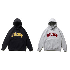 Stussy letter print hooded sweatshirt-4437