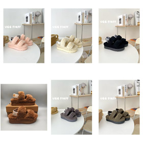 UGG Fluff Sheepskin Sandals -4514